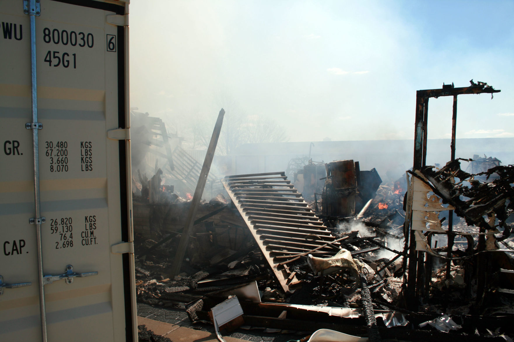 Investigation photos from 109 Knaup Drive explosion